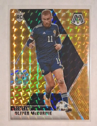 Oliver McBurnie 2021 Panini Mosaic Gold Mosaic Prizm /10