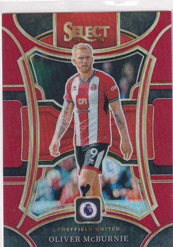Oliver McBurnie 2023 Panini Select Red Prizm
