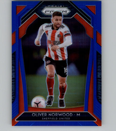 Oliver Norwood 2020 Panini Prizm Premier League Blue Prizm /199
