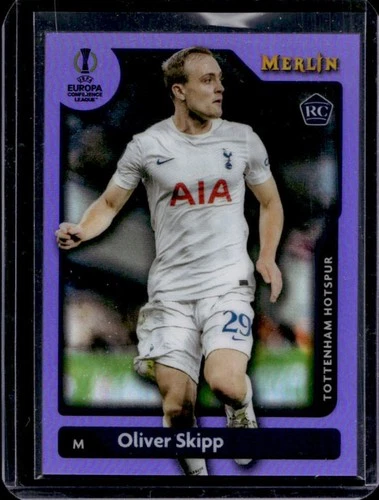 Oliver Skipp 2021 Topps Merlin Chrome Purple Refractor /15