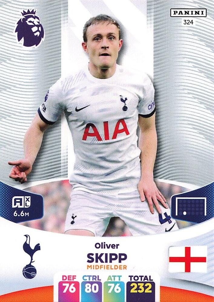Oliver Skipp 2024 Panini Adrenalyn XL Premier League