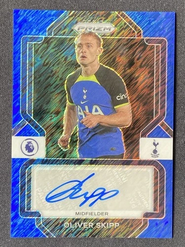 Oliver Skipp 2023 Panini Prizm Premier League Blue Shimmer
