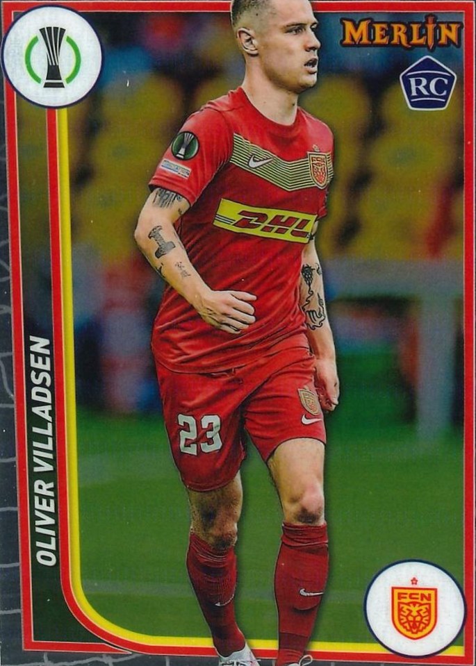 Oliver Villadsen 2023 Topps Merlin UEFA Club Competitions