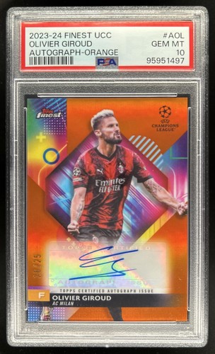 Olivier Giroud 2024 Topps Finest Orange /25