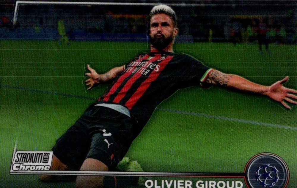 Olivier Giroud 2022 Topps Stadium Club Chrome UEFA 70