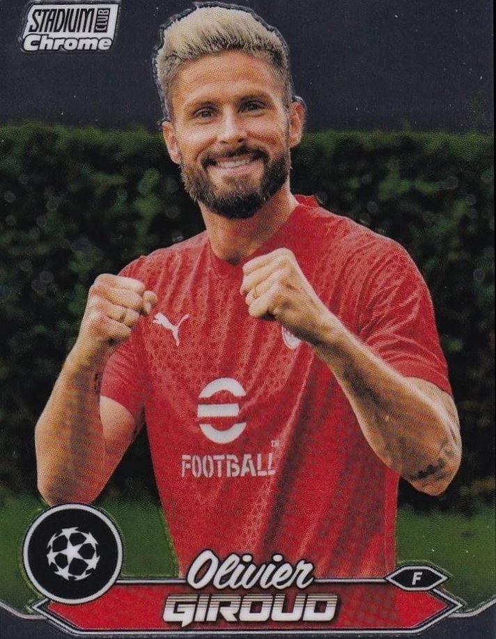 Olivier Giroud 2023 Topps Stadium Club Chrome UEFA Champions League