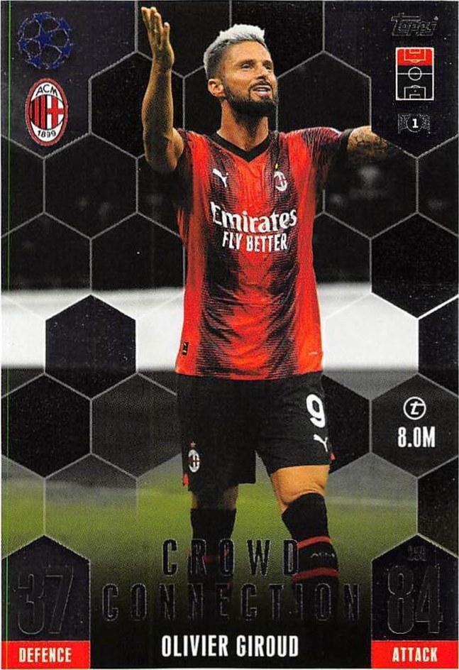 Olivier Giroud 2023 Topps Match Attax UEFA Club Competitions Extra