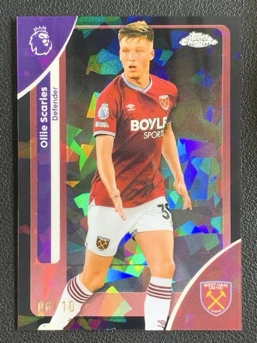 Ollie Scarles 2025 Topps Chrome Black Sapphire /10