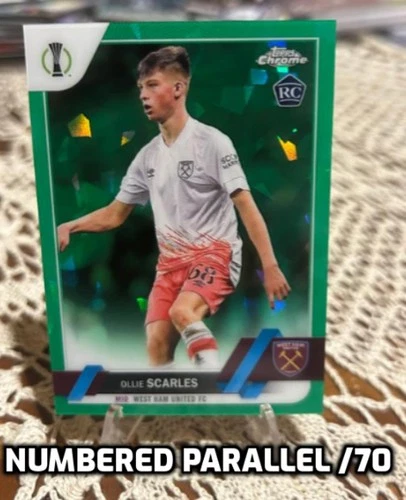Ollie Scarles 2022 Topps Chrome Green /70