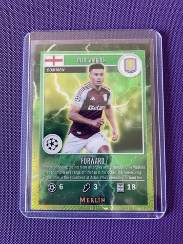 Ollie Watkins 2024 Topps Merlin Chrome