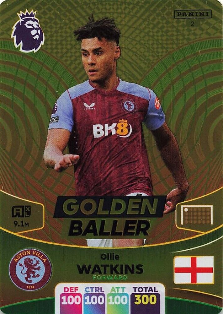 Ollie Watkins 2024 Panini Adrenalyn XL Premier League