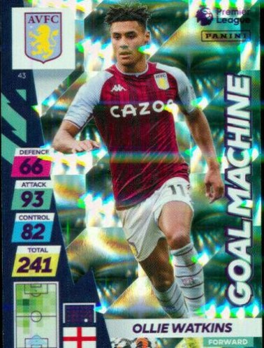 Ollie Watkins 2021 Panini Adrenalyn XL Premier League Plus