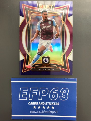 Ollie Watkins 2024 Panini Select Purple Terrace