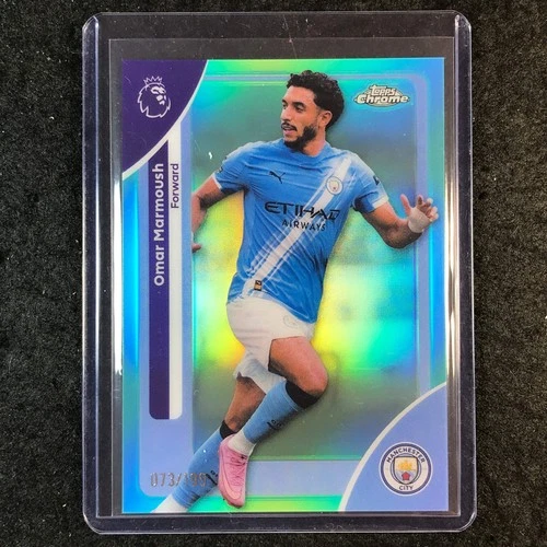 Omar Marmoush 2026 Topps Chrome Aqua /199
