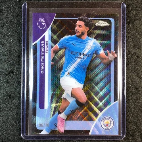 Omar Marmoush 2026 Topps Chrome Black Wave /10