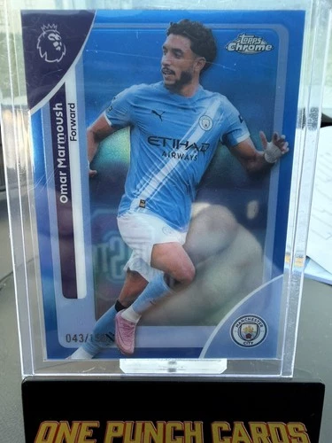 Omar Marmoush 2025 Topps Chrome Blue /150