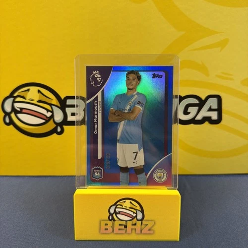 Omar Marmoush 2025 Topps Chrome Blue /150