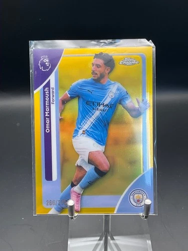 Omar Marmoush 2025 Topps Chrome Gold Refractor /275