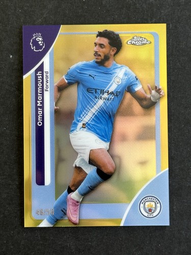 Omar Marmoush 2026 Topps Chrome Gold Refractor /50