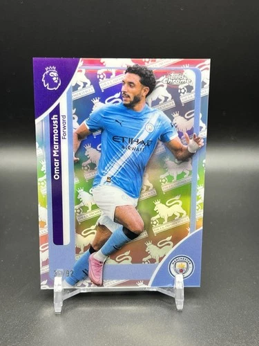 Omar Marmoush 2026 Topps Chrome Gold Retrofractor /92