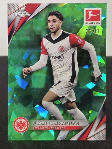 Omar Marmoush 2024 Topps Chrome Green /99