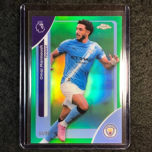 Omar Marmoush 2026 Topps Chrome Green /99