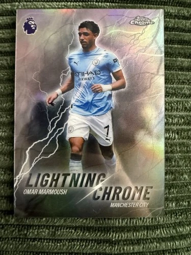 Omar Marmoush 2026 Topps Chrome Lightning Chrome