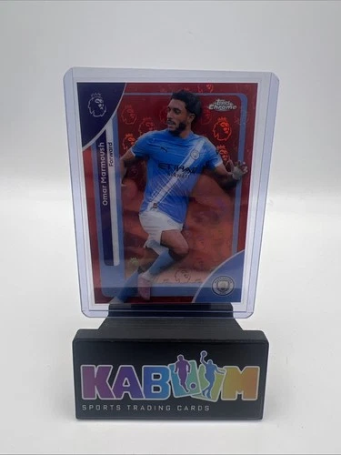 Omar Marmoush 2025 Topps Chrome Logofractor Red /5