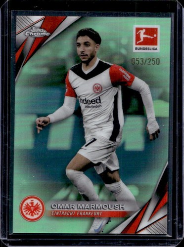 Omar Marmoush 2024 Topps Chrome Neon Green Refractor /250