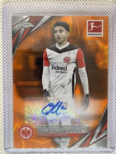 Omar Marmoush 2024 Topps Chrome Orange /25