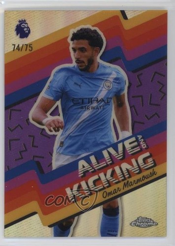 Omar Marmoush 2025 Topps Chrome Premier League Purple Refractor /75