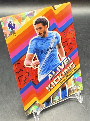Omar Marmoush 2026 Topps Chrome Premier League Sapphire /5