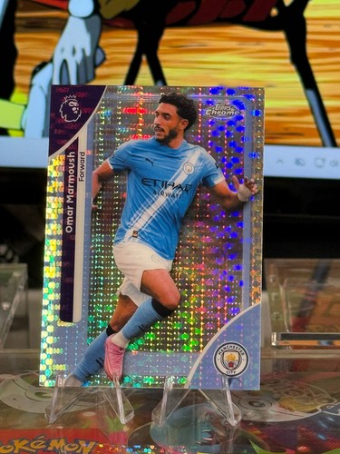 Omar Marmoush 2025 Topps Chrome Pulsar Refractor