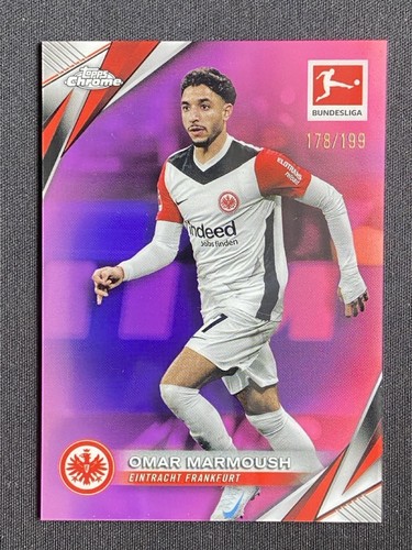 Omar Marmoush 2024 Topps Chrome Purple Refractor /199