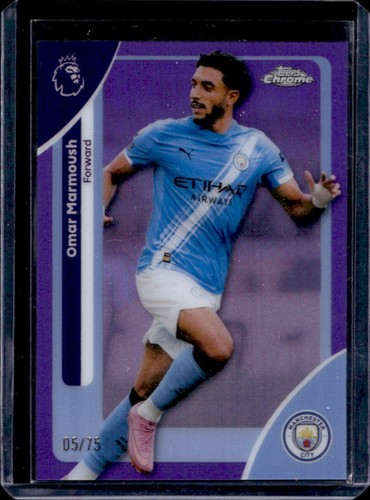 Omar Marmoush 2026 Topps Chrome Purple Refractor /75