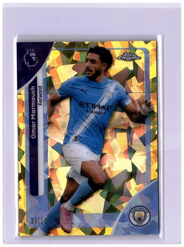 Omar Marmoush 2025 Topps Chrome Sapphire /50