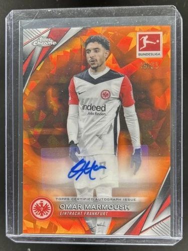 Omar Marmoush 2024 Topps Chrome Sapphire Edition Orange /25