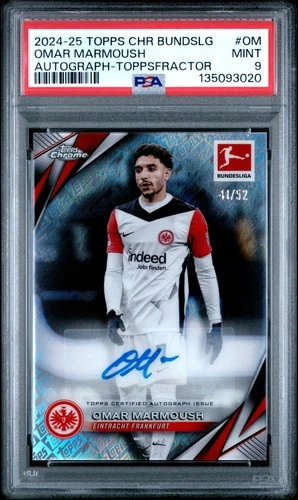 Omar Marmoush 2024 Topps Chrome Toppsfractor