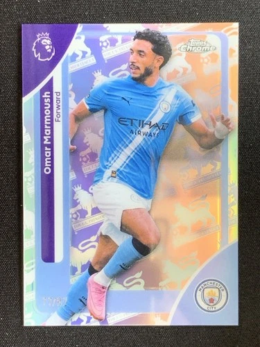 Omar Marmoush 2025 Topps Cromo Premier League RetroFractor /92