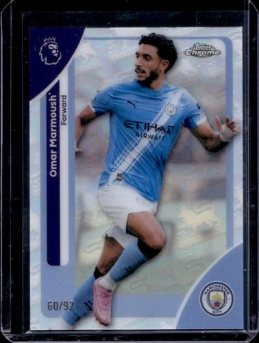 Omar Marmoush 2026 Topps Cromo Premier League Retrofractor /92