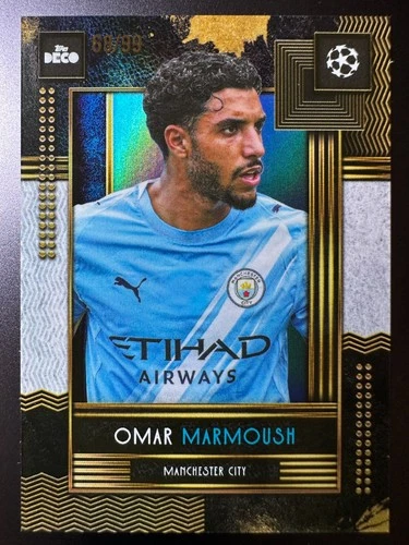 Omar Marmoush 2025 Topps Deco Blue /99