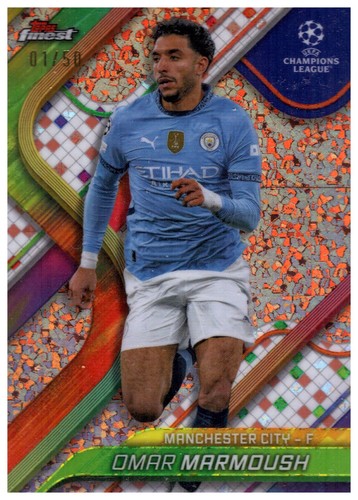 Omar Marmoush 2024 Topps Finest /50