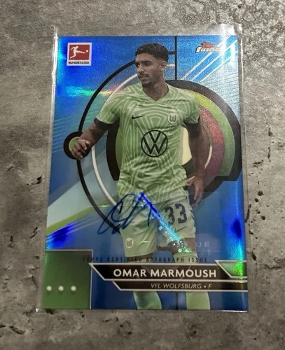 Omar Marmoush 2022 Topps Finest /65
