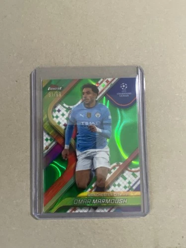 Omar Marmoush 2024 Topps Finest Green /99