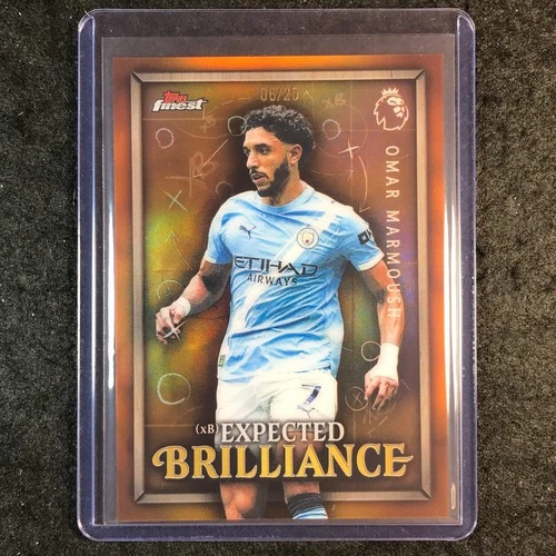 Omar Marmoush 2026 Topps Finest Orange /25