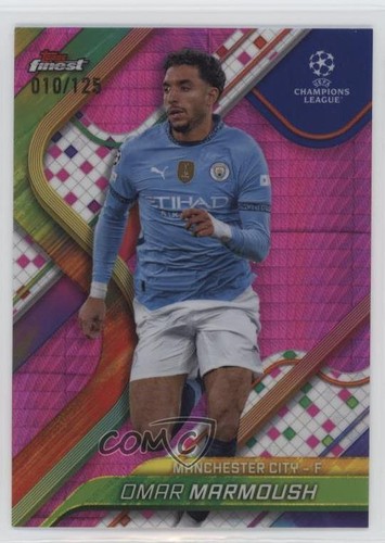Omar Marmoush 2024 Panini Finest Pink Prism Refractor /125