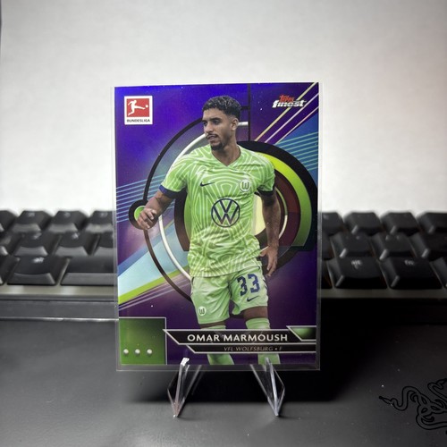 Omar Marmoush 2022 Topps Finest Purple Refractor /250