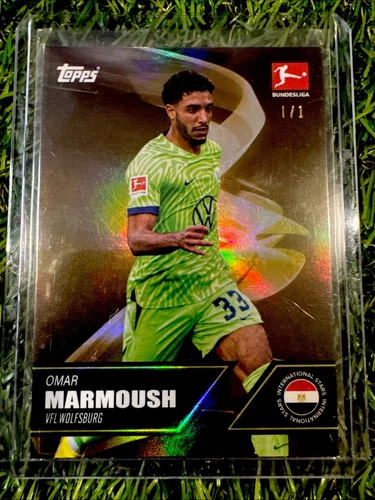 Omar Marmoush 2022 Topps Finest Rainbow Chase 1/1