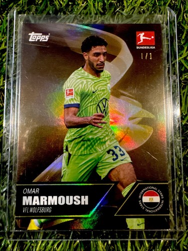 Omar Marmoush 2023 Topps Finest Rainbow Chase 1/1