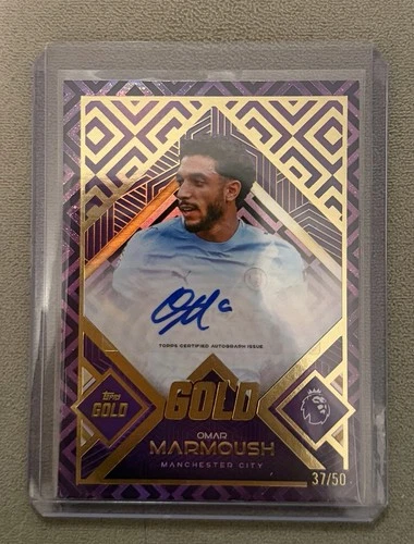 Omar Marmoush 2025 Topps Gold Premier League Gold /50